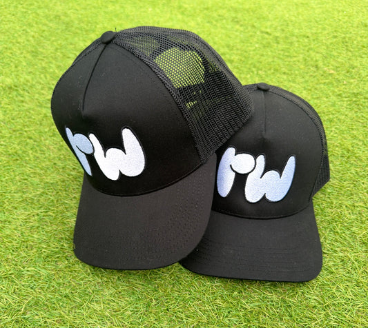 BLACK TRUCKER HAT